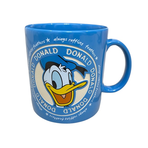 VTG Disney Parks Donald Duck Disneyland Resort 8 oz Always Ruffling feathers mug - Picture 2 of 9